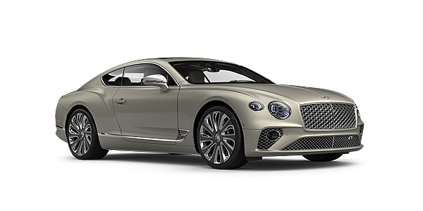 Bentley Dubai Bentley GT Mulliner coupe in White Sand paint front 34