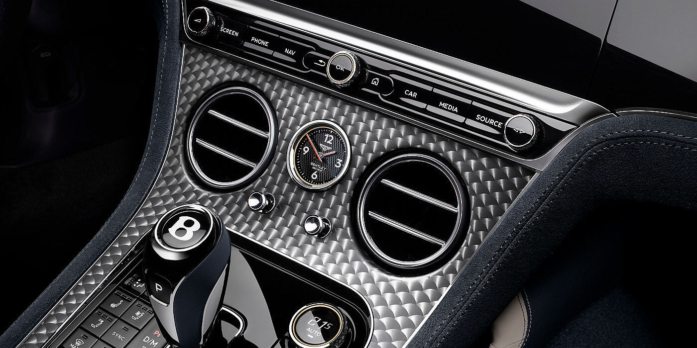Bentley Emirates -  Dubai Bentley Continental GTC Speed convertible front interior engine spin veneer detail